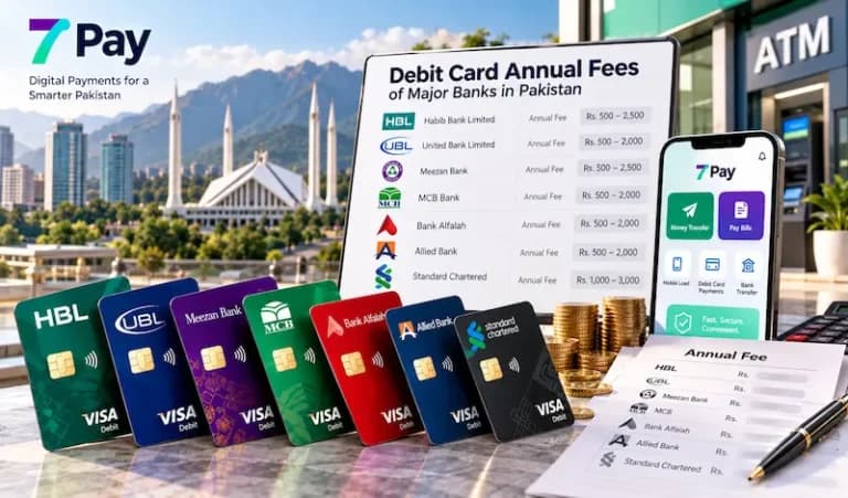 Debit card charges in Pakistan explained with annual fee and ATM charges